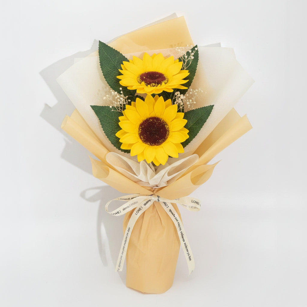 Soap Flower - Two Sunflower Bouquet