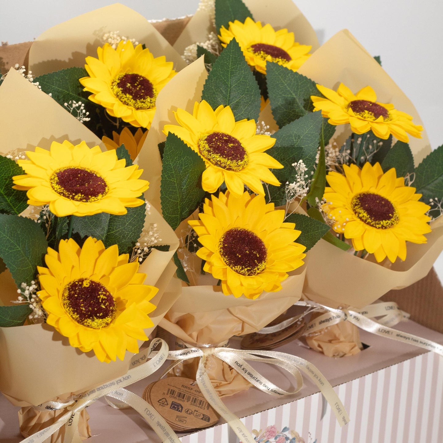 Soap Flower - Two Sunflower Bouquet